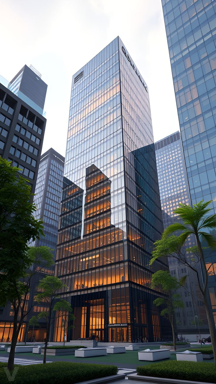 Modern office towers in the UAE